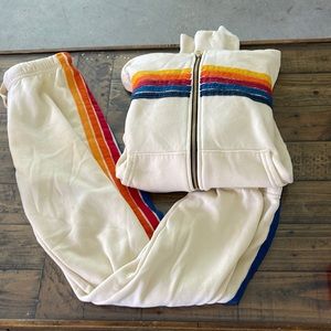 Aviator nation size xs sweatsuit set